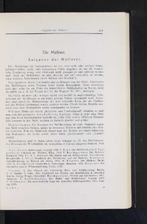Die Müllerei.