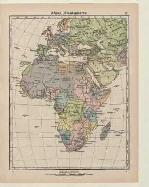 Afrika, Staatenkarte