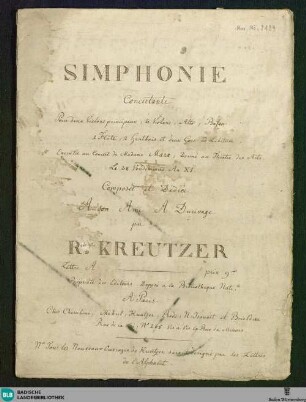 Symphonies concertantes - Don Mus.Ms. 2124 : E