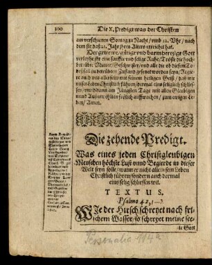 Die zehende Predigt.