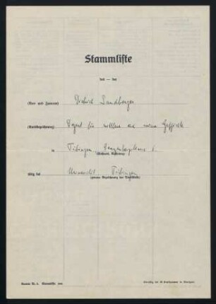 Stammliste