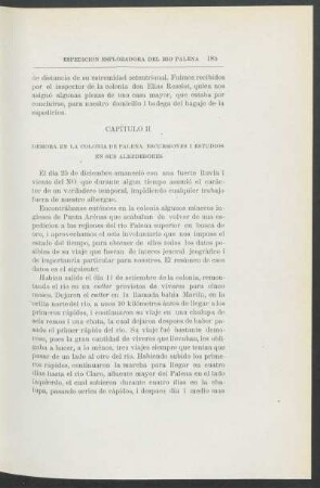 Capítulo II. Demora en la colonia de Palena. Escursiones i estudios en sus alrededores