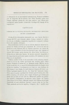 Capítulo II. Demora en la colonia de Palena. Escursiones i estudios en sus alrededores