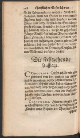 Die sechtzehende Aufflage.