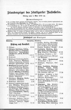 Fahrplan Eisenbahn