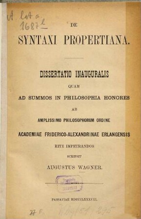 De syntaxi Propertiana