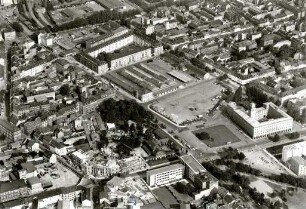Luftbildaufnahmen von Karlsruhe. Innenstadt - Rüppurrer und Ettlinger Tor