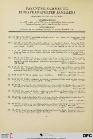 Fayencen-Sammlung eines Frankfurter Sammlers (Nr. 329-450)