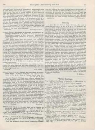189 [Rezension] Cramer, Valmar, Bücherkunde zur Geschichte der katholischen Bewegung in Deutschland im 19. Jahrh