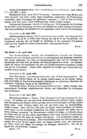627, Das Recht