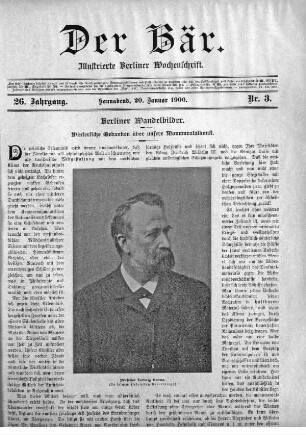 Sonnabend, 20. Januar 1900 Nr, 3