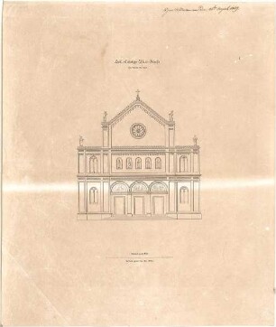 Gärtner, Friedrich von; München; St. Ludwig (Ludwigskirche) - Ansicht
