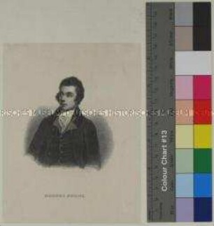 Porträt des schottischen Schriftstellers Robert Burns