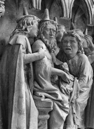 Brüstungsrelief: Verrat des Judas