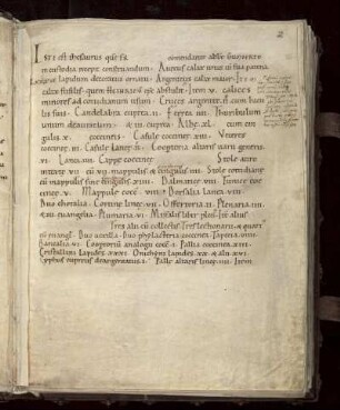 Schatzverzeichnis mit Bücherliste aus der Zeit von Abt Gumbert (1093-1114)