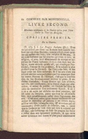 Livre Second. Maximes appliquées à la Guerre qu'on peut faire contre le Turc en Hongrie