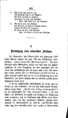 Berichtigung eines botanischen Irrthums