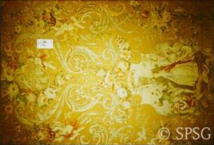 Potsdam, Park Sanssouci, Chinesiches Haus, Restaurierung der Tapeten.