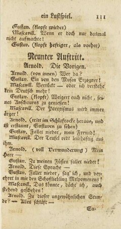 Neunter Auftritt