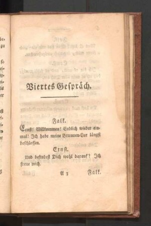 Viertes Gespräch.