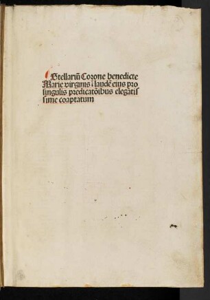 Stellarium coronae Beatae Mariae Virginis