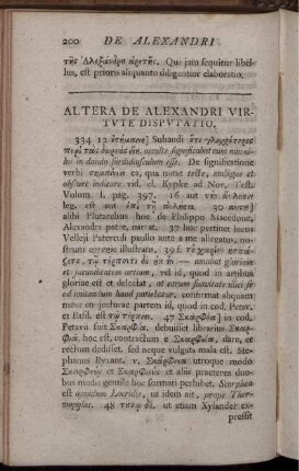 Altera De Alexandri Virtvte Dispvtatio.
