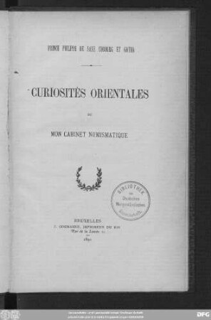 [1]: Curiositeś orientales de mon cabinet numismatique