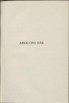 Absalons Hår.
