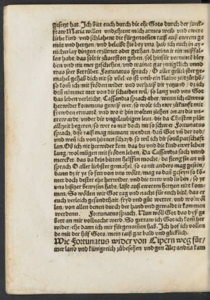 Wie Fortunatus wider von Cipern weg fur/ mer land und künigreich zubesehen ...