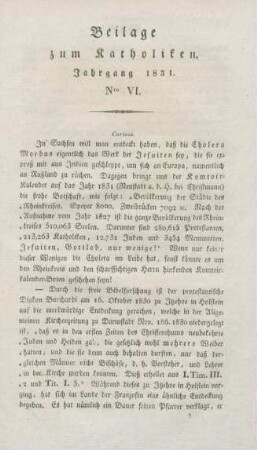XXXIII-XLVIII Beilage Nr. VI