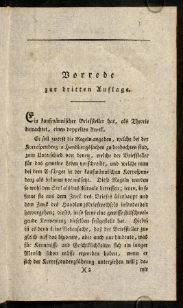III-XII, Vorrede zur dritten Auflage.