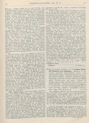 706-708 [Rezension] Turner, Cuthbertus Hamilton, Ecclesiae Occidentalis Monumenta Juris Antiquissima. Tom. I, fasc. 1, pars 1