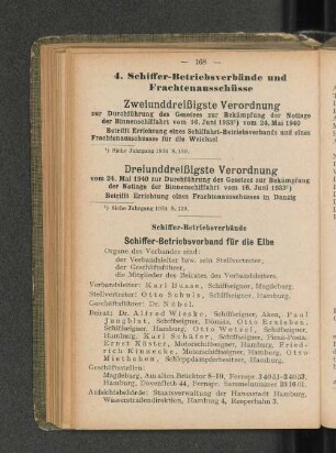Schiffer-Betriebsverband für die Elbe