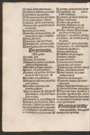 Nomina numeralia cardinalia.