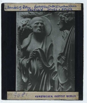 Bamberg, Dom,Bamberg, Dom, Ostchor (Georgenchor) : nördliche Siete: Jonas-Reihe, Propheten Jonas und Hosea
