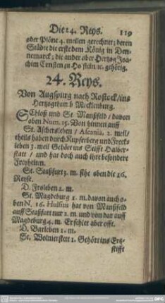 24. Reys. Von Augspurg nach Rostock, ins Herzogthumb Mecklenburg