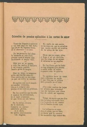 Colección de poesías aplicables á las cartas de amor