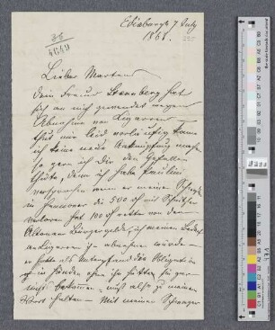 Brief an Joachim Friedrich Martens