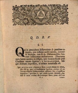 Exercitatio De Religione Mvhammedica