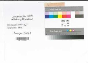 Entnazifizierung Robert Boerger , geb. 01.09.1876 (Lehrer)