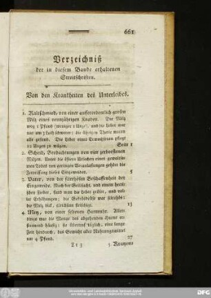 Verzeichniß der in diesem Bande erhaltenen Streitschriften.