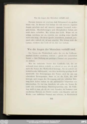 Wie die Augen der Menschen verhüllt sind.