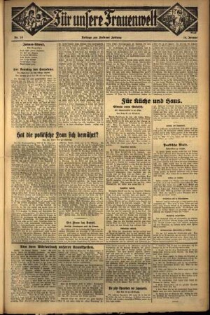 Zweite Ausgabe vom Donnerstag, den 14. Januar 1932.