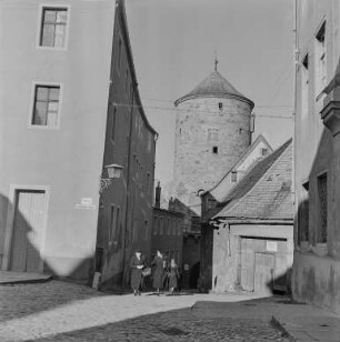 Bautzen : Bautzen. Schloßstraße. Blick zum Nicolaiturm