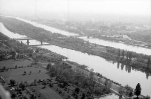 Neuenburg, Zienken: Rhein, Rheinseitenkanal, Autobahn bei Neuenburg, Zienken