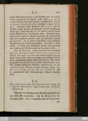 §. 92. Die Lehre von dem Versöh[n]ungs-Tod Jesu ist für die Moralität nicht hinderlich, sondern förderlich.