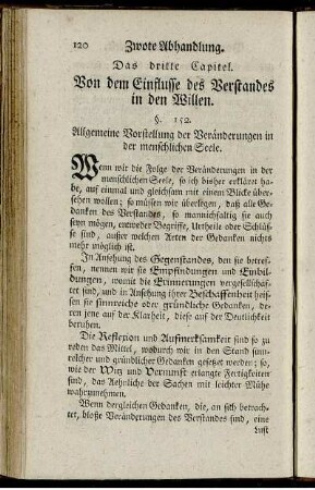 Das dritte Capitel. Von dem Einflusse des Verstandes in den Willen.