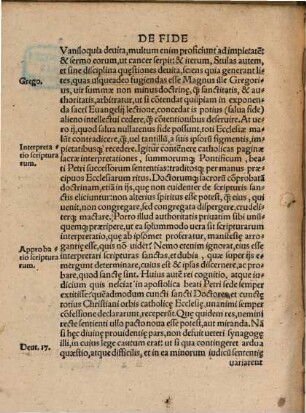 Christianvm De fide, & Sacramentis, Edictum