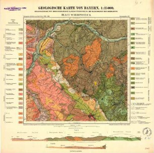 51 Wallenfels, Geologische Karte von Bayern, 1:25000