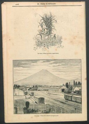 Arequipa - Vista de la estación del ferrocarril.